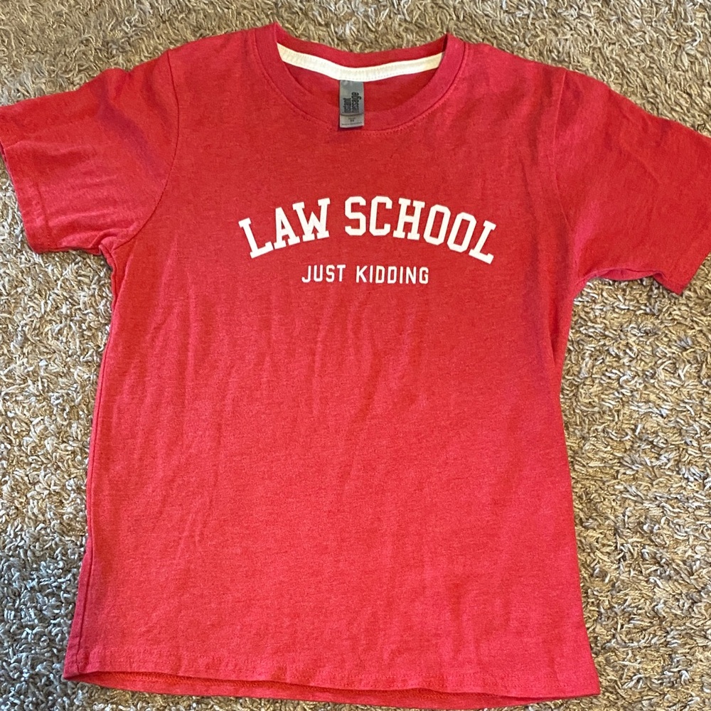 Kids Red 'Law School Just Kidding' T-Shirt
